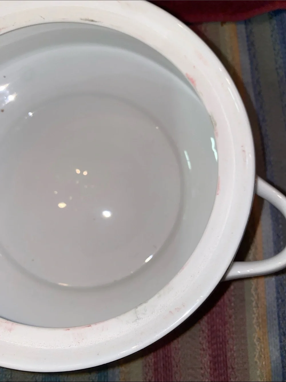 Vintage Seiza White Floral Covered Casserole Dish with Pink Rose Accent